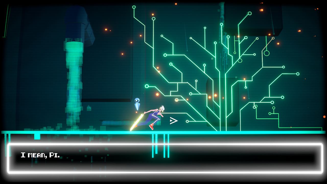 PI.EXE gameplay — action platformer set inside an operating system server